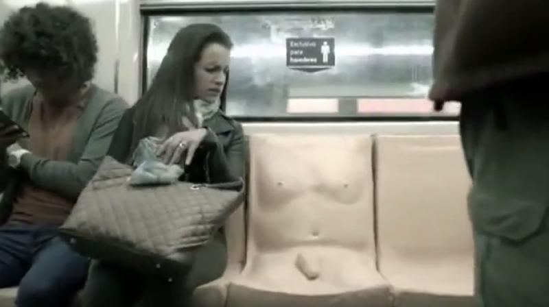 The iniriative is part of a sexual harassment campaign taken up by Mexico City Metro to combat trouble women face while travelling. (Photo: Youtube)