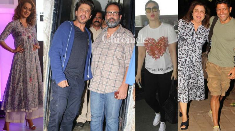 Shah Rukh meets Aanand L Rai; Kangana, Kareena, others get snapped