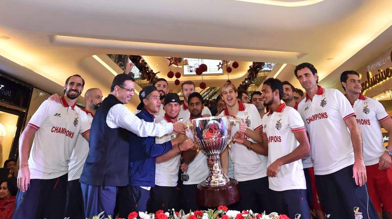 ATK won the title at the expense of Kerala Blasters FC with a 4-3 win on penalties in the summit clash in Kochi on Sunday night. (Photo: PTI)