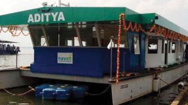 Aditya, the countrys first solar ferry.
