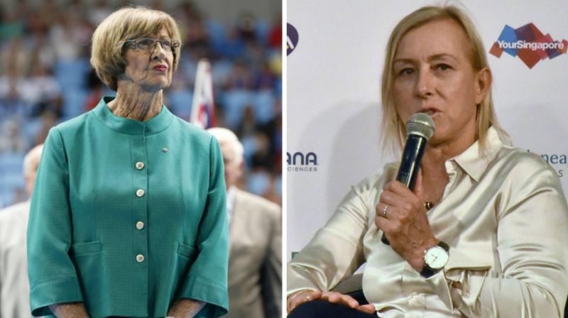 \This is in fact sick and it is dangerous. Kids will suffer more because of this continuous bashing and stigmatising of our LGBT community,\ wrote Martina Navratilova as she criticised Australias Margaret Court. (Photo: AP / AFP)