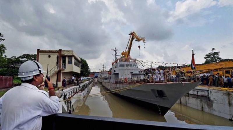 The Indian Navy on Wednesday commissioned a high-tech water jet fast attack craft, INS Tihayu. (Photo: PTI/Representational)