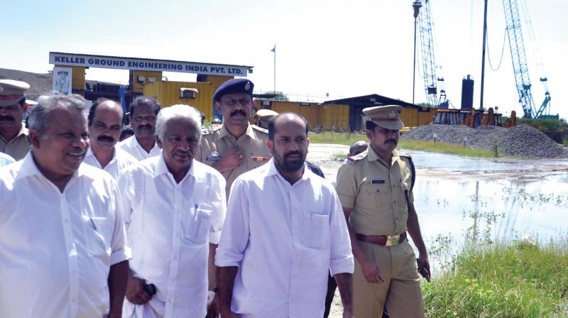 Assembly Committee on Environment visiting the proposed LPG terminal site at  Puthuvype in Kochi.(File pic)