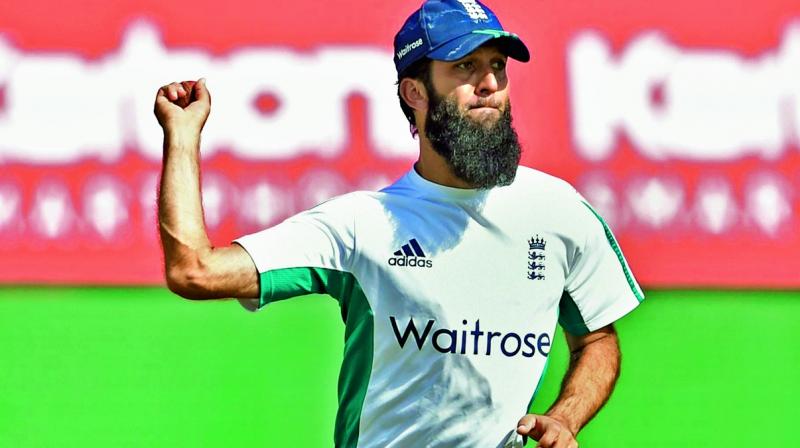 Moeen Ali during a training session. (Photo: AP)