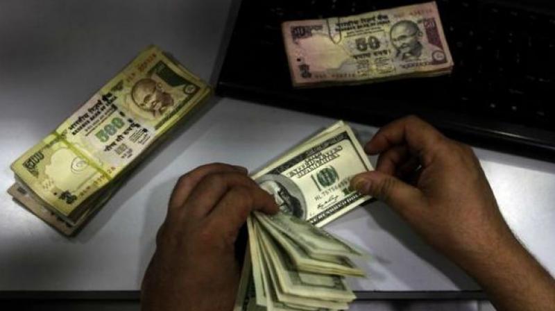 In cross-currency trades, rupee recovered against the pound sterling to end at 80.99 from last Fridays closing level of 81.65 and also regained against the Japanese yen to finish at 63.43 from 64.47 per 100 yens.