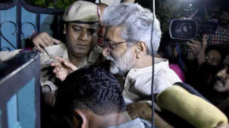 Husain said Gautam Navlakha appears confident and says he is prepared for any outcome. (Photo: PTI)