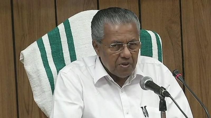 The total amount received towards the Chief Ministers Disaster Relief Fund (CMDRF) has touched Rs 1,026 crore, CM Vijayan said. (Photo: ANI/Twitter)