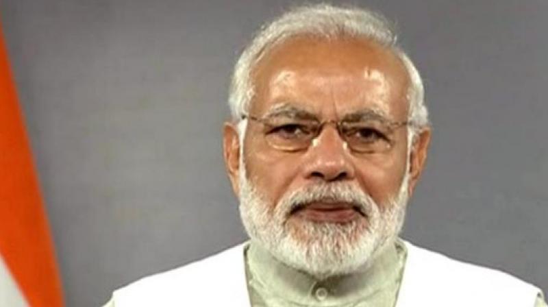 Prime Minister Narendra Modi was interacting with women associated with Self Help Groups through video conferencing on the Narendra Modi (NaMo) app. (Photo: ANI)