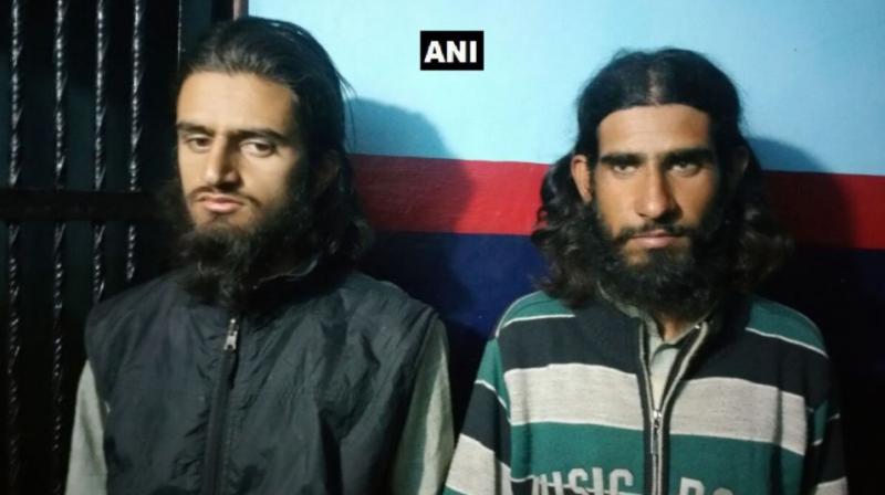 The two apprehended terrorists were responsible for Banihal attack on SSB jawans and snatching of rifles on Wednesday. (Photo: ANI | Twitter)