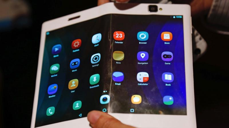 Flexible OLED panels have already been seen on Samsungs flagship S and Note series smartphones, albeit with a permanent bend. (Representative photo: Engadget)