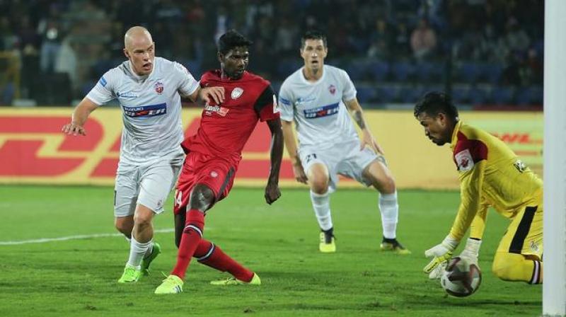 The result saw Punes mathematical chances of reaching the play-offs snuffed out while NorthEast, placed third with 28 points, will have to win the concluding league clash against Kerala Blasters. (Photo: ISL Media)