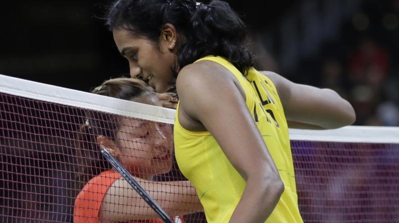 Now that PV Sindhu and Nozomi Okuhara seem to be at the peak of their respective games, it will be interesting to see how this new rivalry unfolds in the badminton world. (Photo: AP)