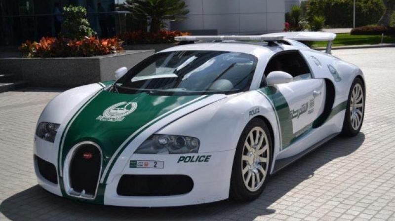Bugatti Veyron that Dubai police bought last year. (Photo: Dubai Media Office).