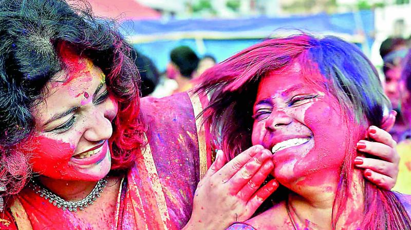 The Gujarati community celebrates Holi with great fanfare. For them it is a harvest celebration, marking the end of winter. (Representational image)