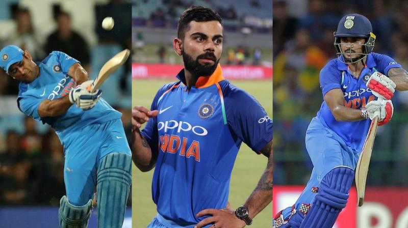Virat Kohli credited the duo of MS Dhoni and Manish Pandey for an outstanding effort. (Photo: AP / AFP / BCCI)