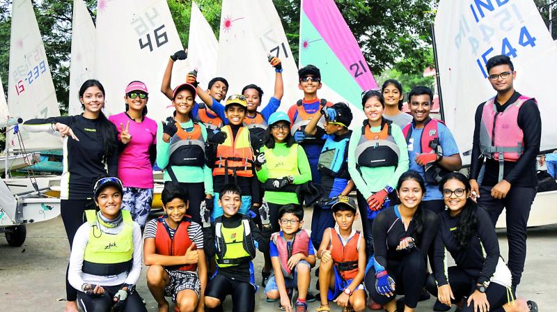 Ahoy sailors: Hyderabads chapter of Barts Bash saw young, vibrant and excited sailors  stepping onto their boats with full fervour at Secunderabad Sailing Club on Sunday.