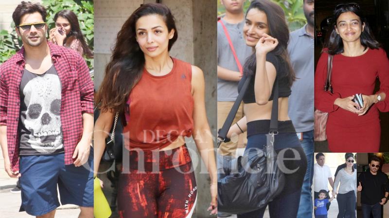 Spotted: Varun, Shraddha, Malaika, Kareena-Taimur & others snapped in Mumbai Spotted: Varun, Shraddha, Malaika, Kareena-Taimur & others snapped in Mumbai