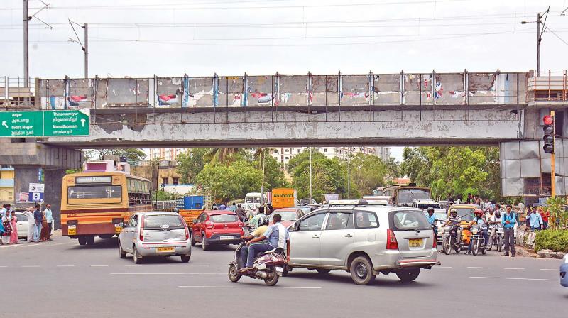 Both police and metro rail sources confirmed that the motorists may have to undergo the detour for some more months as there are no immediate plans to restore the two-way traffic flow on PH Road and Anna Salai.