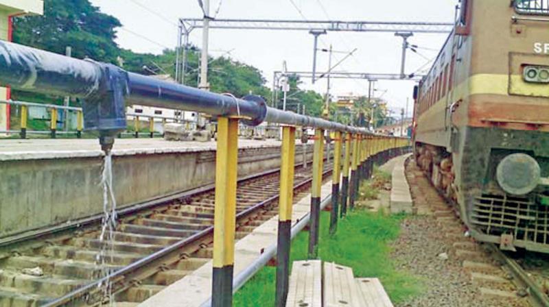 According to a senior official in the railways, Egmore is the only station that does not have an alternate supply of water other than metro water.