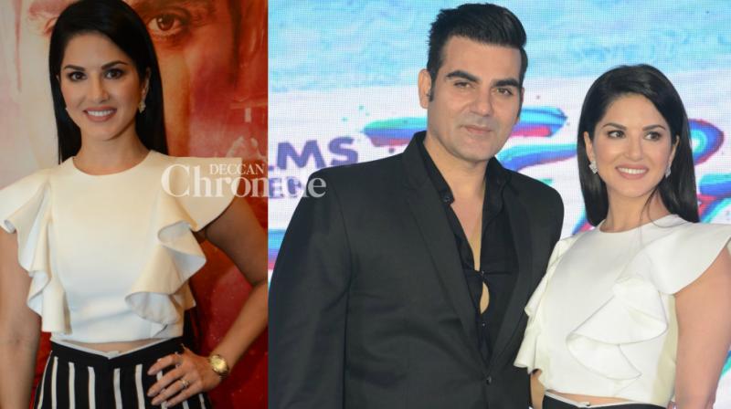 Fresh pairing: Sunny Leone and Arbaaz Khan come together, launch film poster