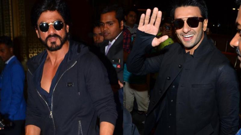 Shah Rukh Khan and Ranveer Singh spotted at the airport.
