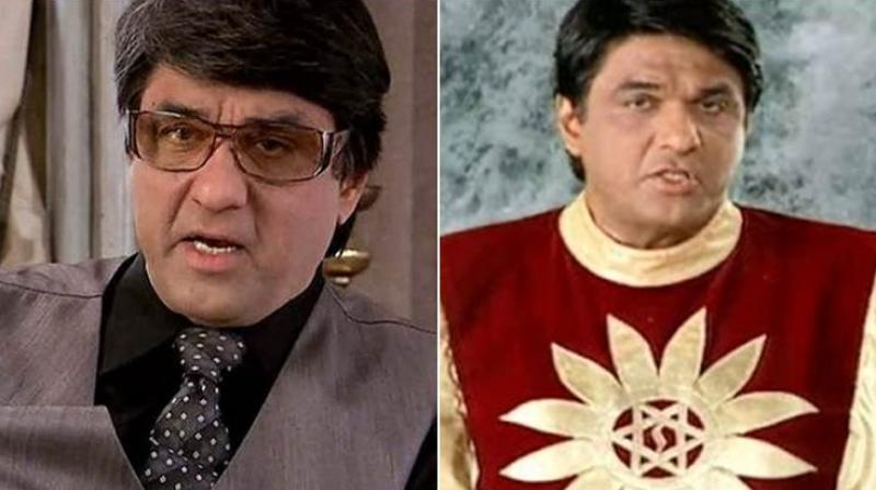 (L-R) Mukesh Khanna in real life, as Shaktimaan.
