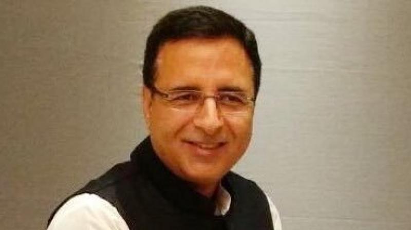 Congress chief Spokesperson Randeep Surjewala. (Photo: Twitter/@rssurjewala)