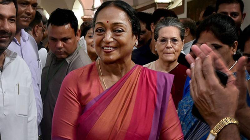 Opposition presidential candidate Meira Kumar said, Kerala sets an example of how to live together in peace and with love and affection. (Photo: PTI)