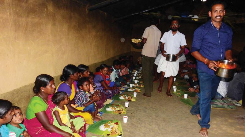 Scenes from the Kadonam celebrations held at the Chinnar wildlife sanctuary on Thursday.