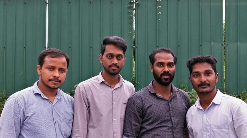 From left: Vahid Pilassery, Shahid Kuttambur, Naseerudheen P. M. and Sunil Vasudev.