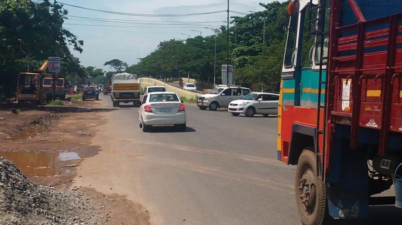 Existing ramp to Thiruvananthapuram international airport at Chakai.