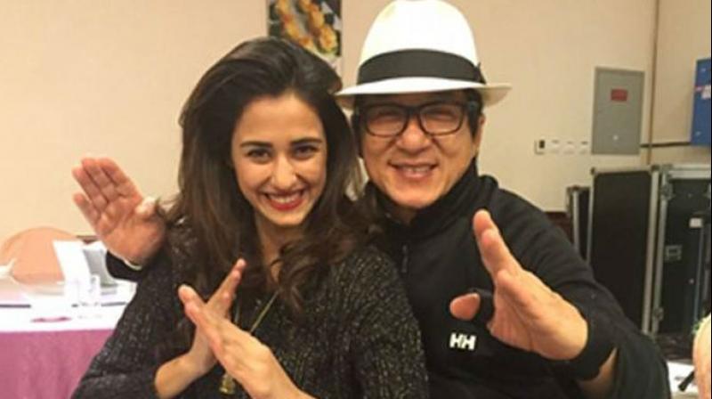 Disha Patani and Jackie Chan