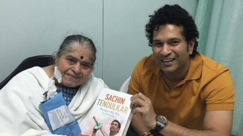 \My mother (Rajni) started it actually. I used to go play downstairs and to call me back home, mother would call Sachin Sachin,\ Sachin Tednulkar said when asked when did he first hear the Sachin Sachin chant. (Photo: Sachin Tendulkar Twitter)