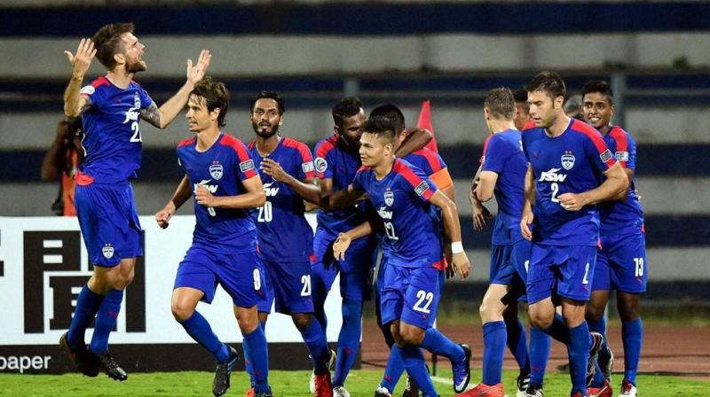 The last time Bengaluru competed for a spot in the Champions League group stages was in February 2015 when they took Johor Darul Tazim to extra-time in the single-leg tie before going down 2-1. (Photo: PTI)