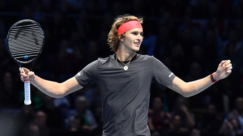 Zverev dropped serve to trail 4-3 in the first set but broke straight back and from that point was never behind again in a dominant display. (Photo: AFP)
