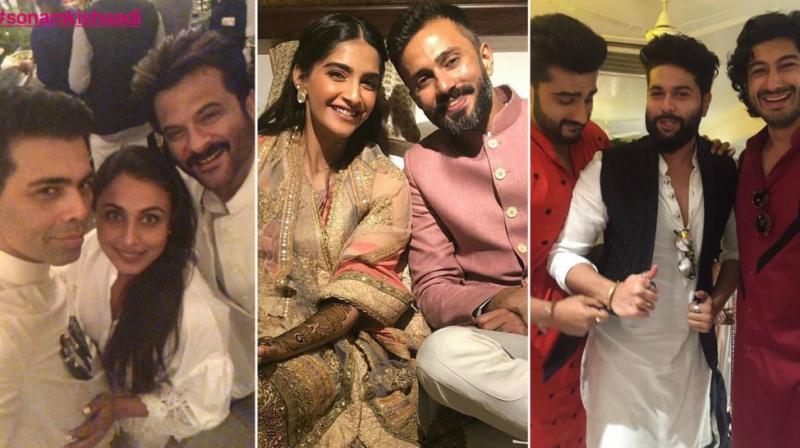 Inside pictures from Sonam Kapoor and Anand Ahujas Mehendi. (Photo: Instagram)