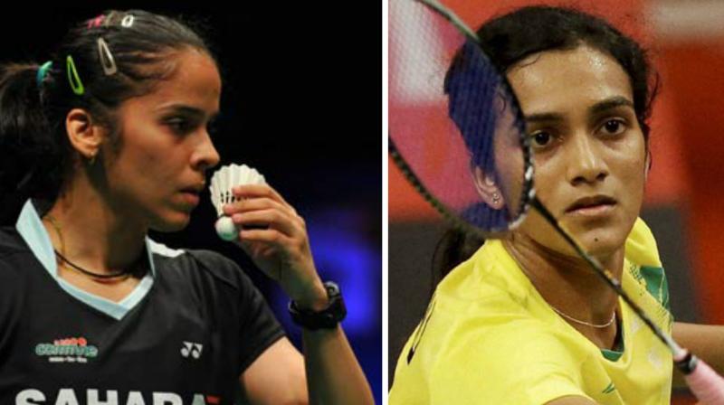 Both Saina Nehwal and PV Sindhu will vie for a spot in the final when they play their respective semifinals on Saturday. (Photo: AFP)