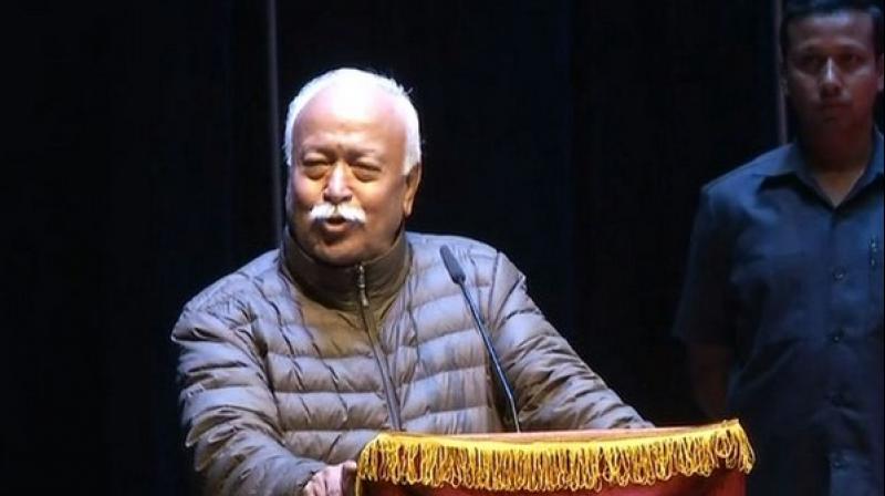 If we want our country to reach the top, then we all should learn to sacrifice, Bhagwat said. (Photo: ANI)
