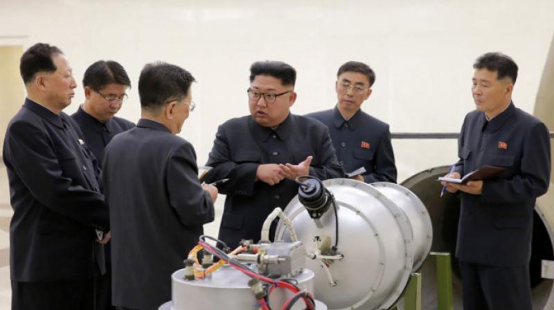 Earlier in the day, North Korea announced that it has successfully conducted a test of a hydrogen bomb that is meant to be loaded into an intercontinental ballistic missile. (Photo: AFP)