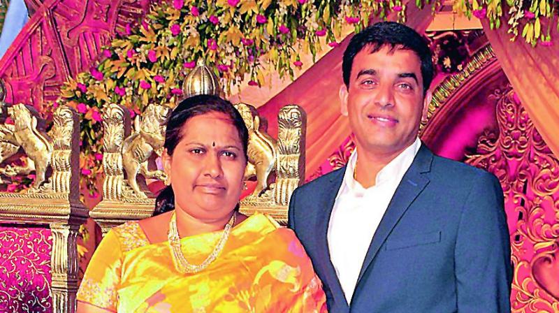 Dil Raju with his wife  Anitha