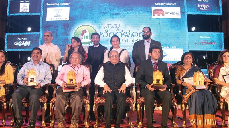 Namma Bengaluru Foundation honoured six citizens for their contribution to IT City, on Sunday