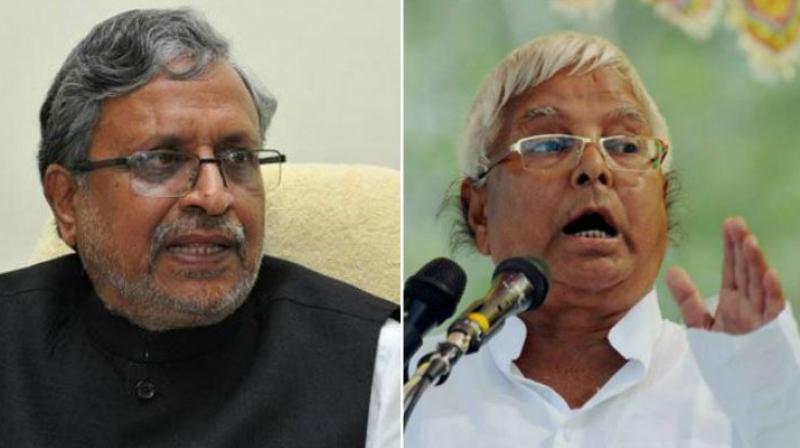 This is not the first time Sushil Modi has took potshots on Lalu Prasad Yadav. (Photo: PTI)