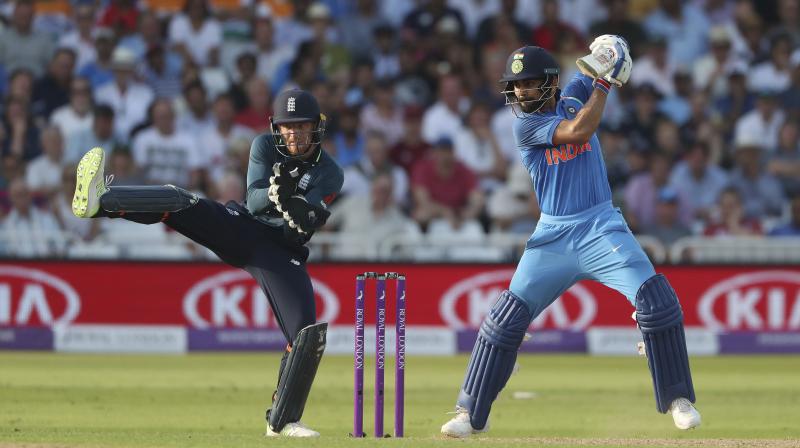 Virat Kohli ended the series with scores 75, 45 and 71. He earned just two points but those were enough to take him to 911 points, highest since Australias Dean Jones tally of 918 points in March 1991. (Photo: AP)