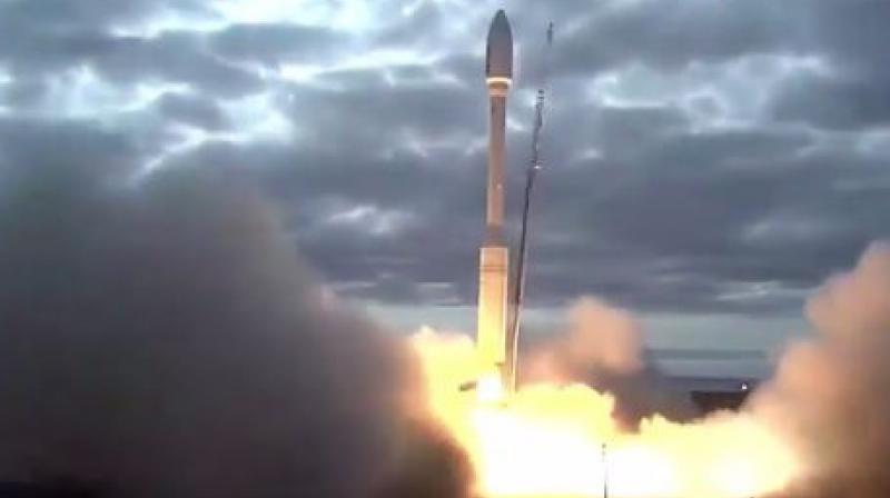 An Orbital ATK Minotaur C rocket blasted off from Vandenberg Air Force Base at 2:37 PM on 31st October.