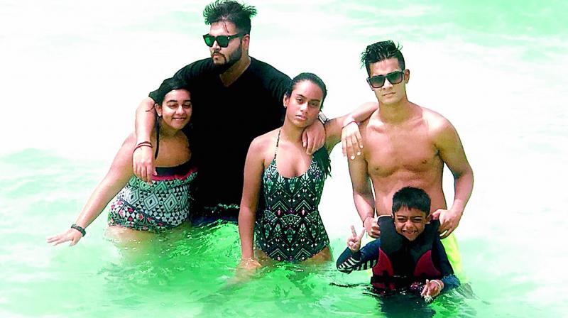 Ajay Devgn and family