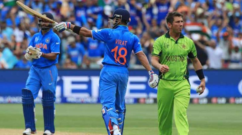 \Sports and terrorism cannot go hand in hand,\ said Union Sports Minister Vijay Goel as he made it clear that there should not be any bilateral cricket series between India and Pakistan utill there is terrorism from the Pakistani side. (Photo: AFP)
