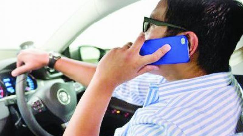 There are no statistics available on how many of those involved in mobile phone-related accidents are radio cab drivers.