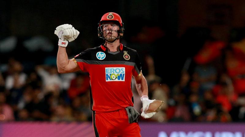Royal Challengers Bangalores AB de Villiers was the man of the moment in the teams six-wicket win over Delhi Daredevils (DD), as Virat Kohlis men climbed to fifth in the Indian Premier League (IPL) points table. (Photo: BCCI)