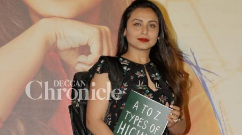 Rani Mukerji promotes Hichki.