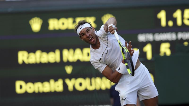 Rafael Nadal had a comfortable ride against fellow left-hander Donald Young of the United States. (Photo: AP)